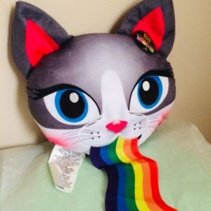 2/15$ 🐱 New emoji rainbow kitty pillow